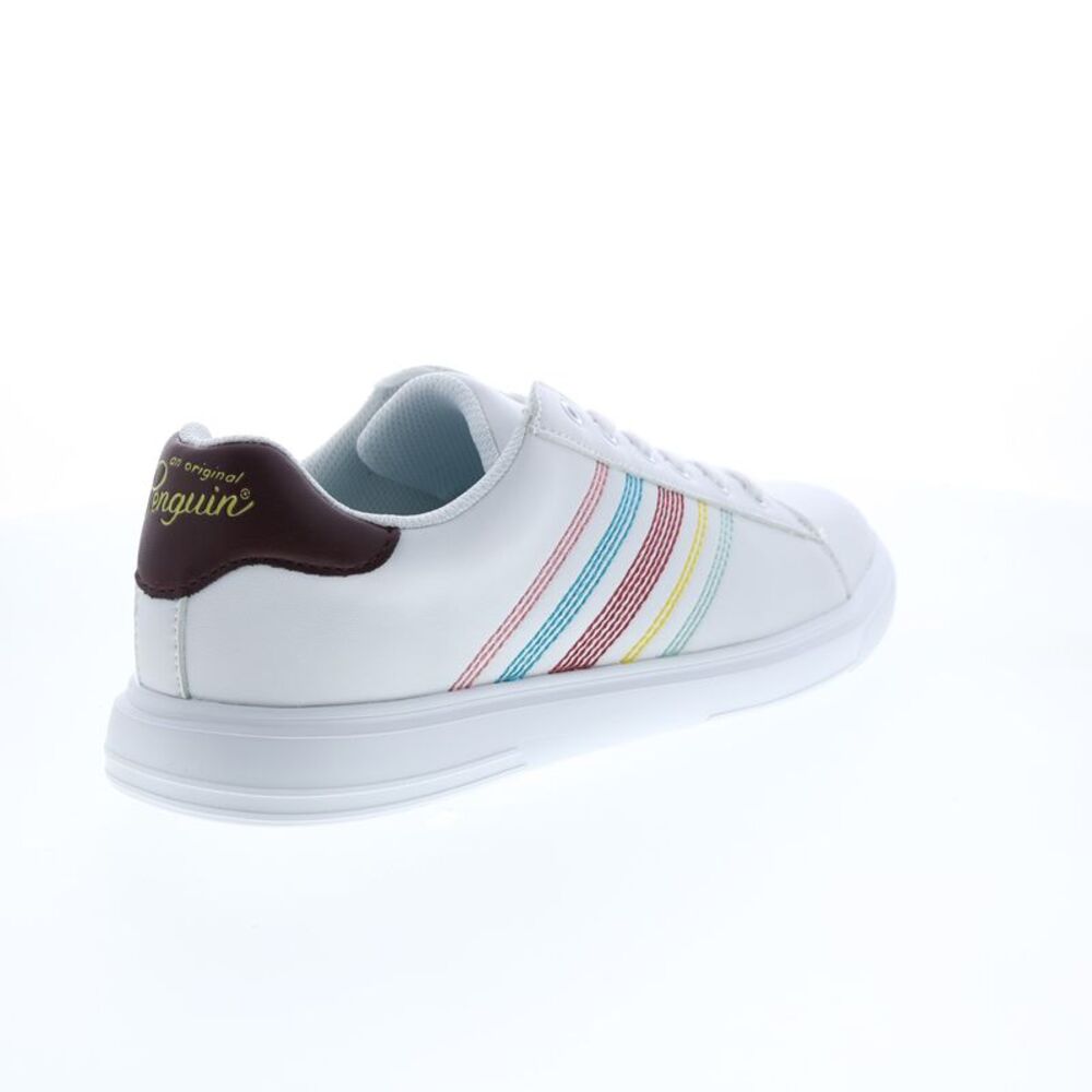 Original Penguin Mens Bryant Band Stripe White Shoes (NWT) - Picture 7 of 7